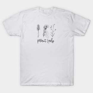 Black and White Plant T-Shirt